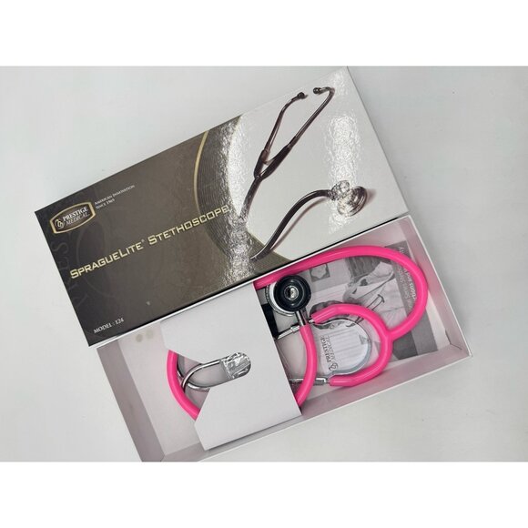 PRESTIGE MEDICAL SpragueLite Stethoscope - Pink- Model 124 - Picture 2 of 4